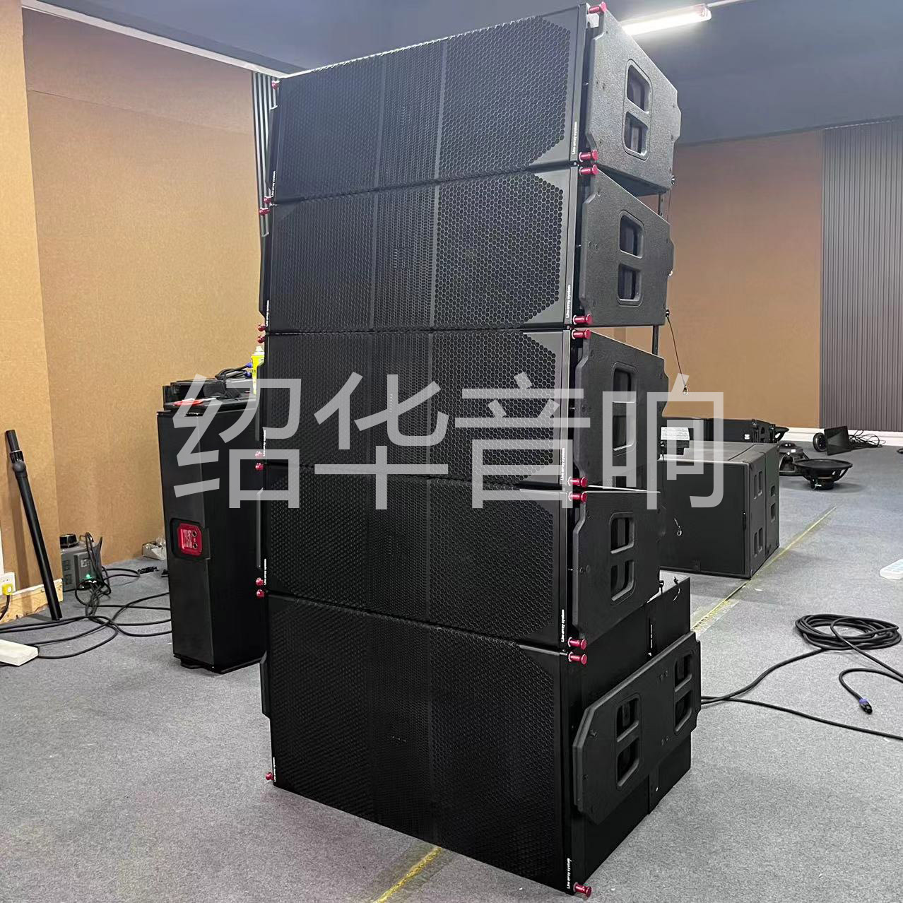 Fábrica directa altavoces de matriz de línea doble 12 pulgadas escenario al aire libre rendimiento de sonido barra de sonido KTV sistema de sonido