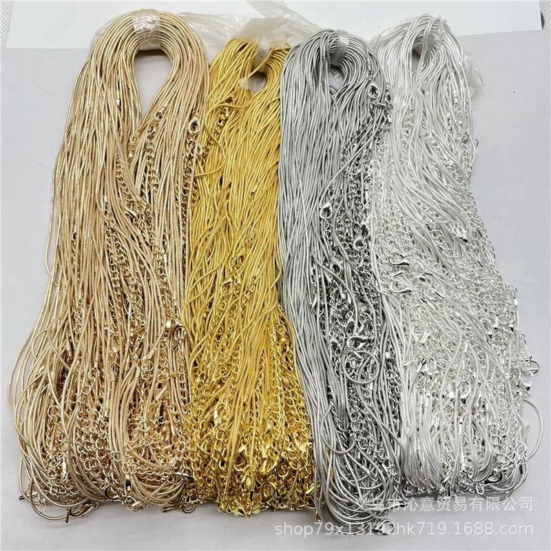 Корейская Мода темперамент женское ожерелье Золотая и серебряная цепочка KC золото белый K Бриллиантовая Цепочка Змея цепь O цепь