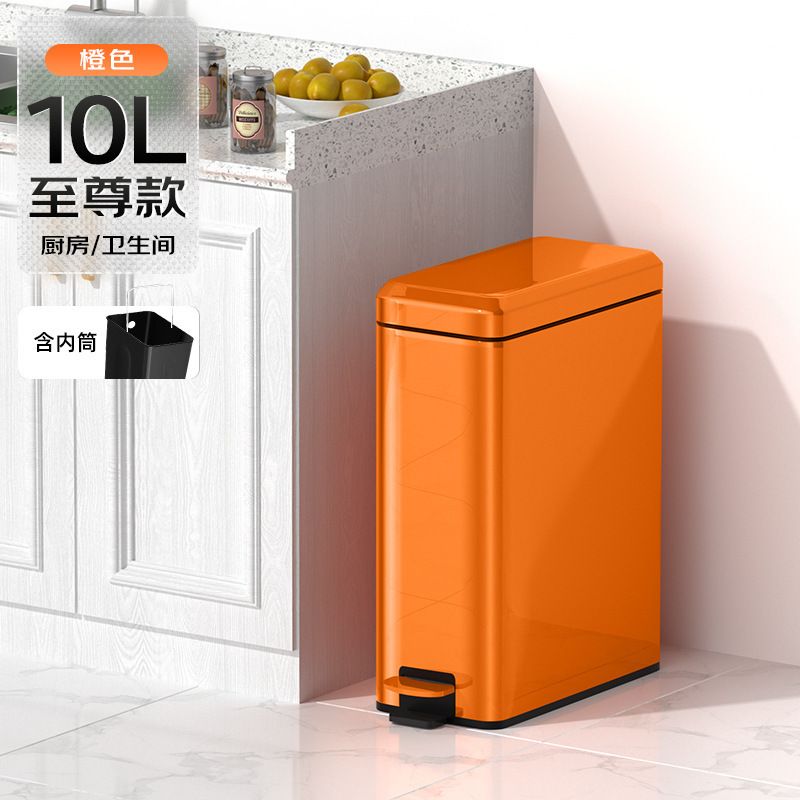 家庭用の軽い贅沢なステンレス製のゴミ箱キッチンの足踏み式トイレの蓋付きの挟み付きのゴミ箱の卸売り|undefined