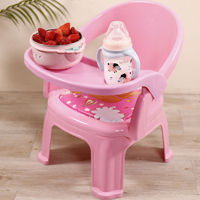 children dining table and chair baby baby Having dinner Dining Chairs Cartoon Plastic stool security Having dinner Jiao Jiao chair