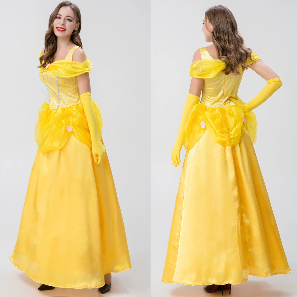 2023 Хэллоуин взрослый женский костюм Белоснежки юбка для сцены косплей Анна Эльза костюм для взрослых