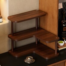 桌面转角置物架家用咖啡角水杯茶具茶杯架收纳整理拐角多层摆放架