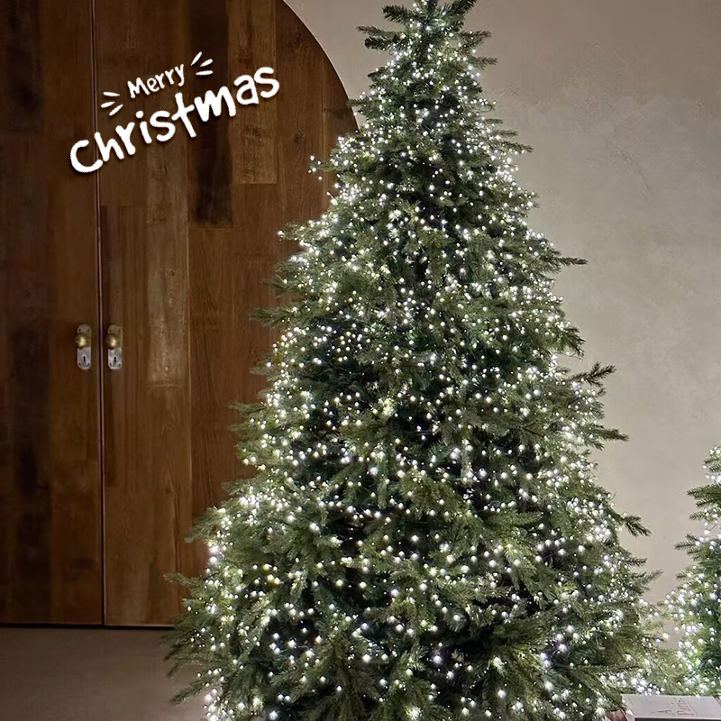 Nueva luz de cañón de látigo LED de Navidad, luz de cadena de alambre de cobre, luces de decoración de patio de vacaciones interiores y exteriores, luces de Navidad al por mayor