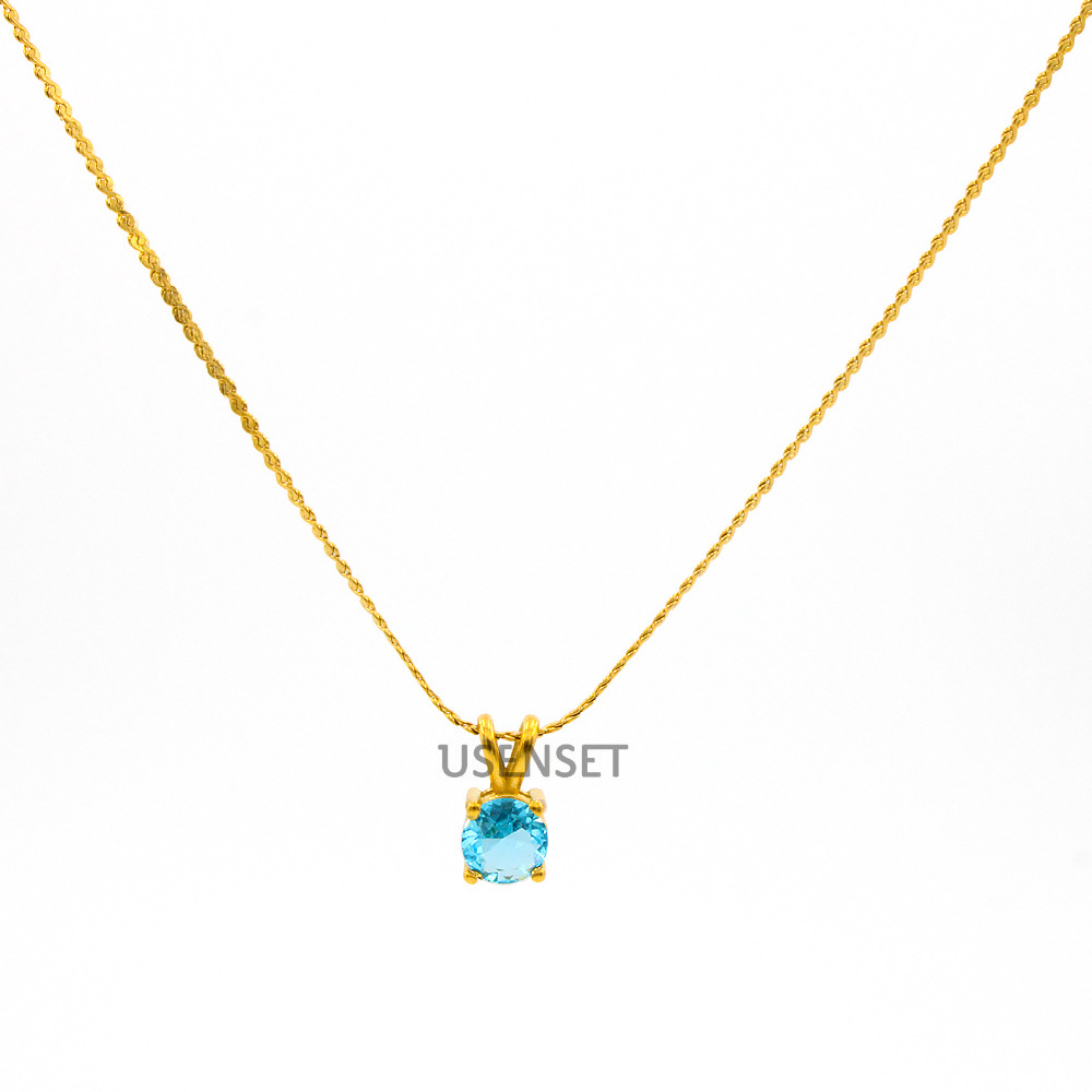 Holiday Occasion Fashion Geometric Stainless Steel Plating Pendant Necklace 1 Piece