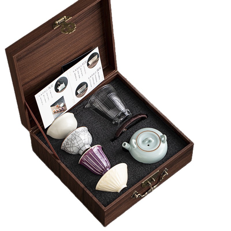 Retro high-end tea cup, gift box, set, teapot