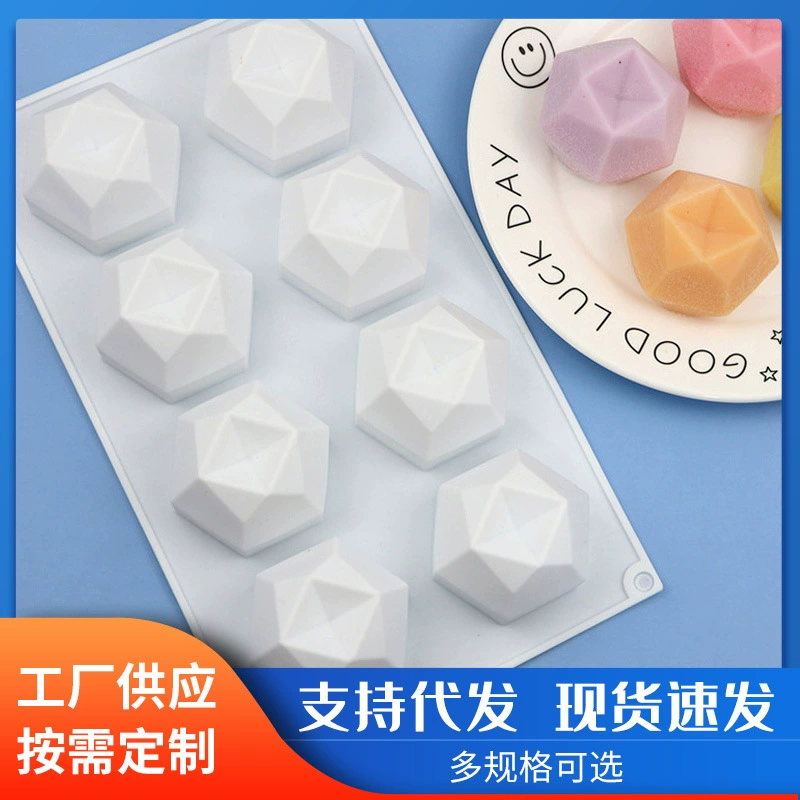Оптовая продажа 8 даже Многосторонний кубик Рубика силиконовый мусс для торта