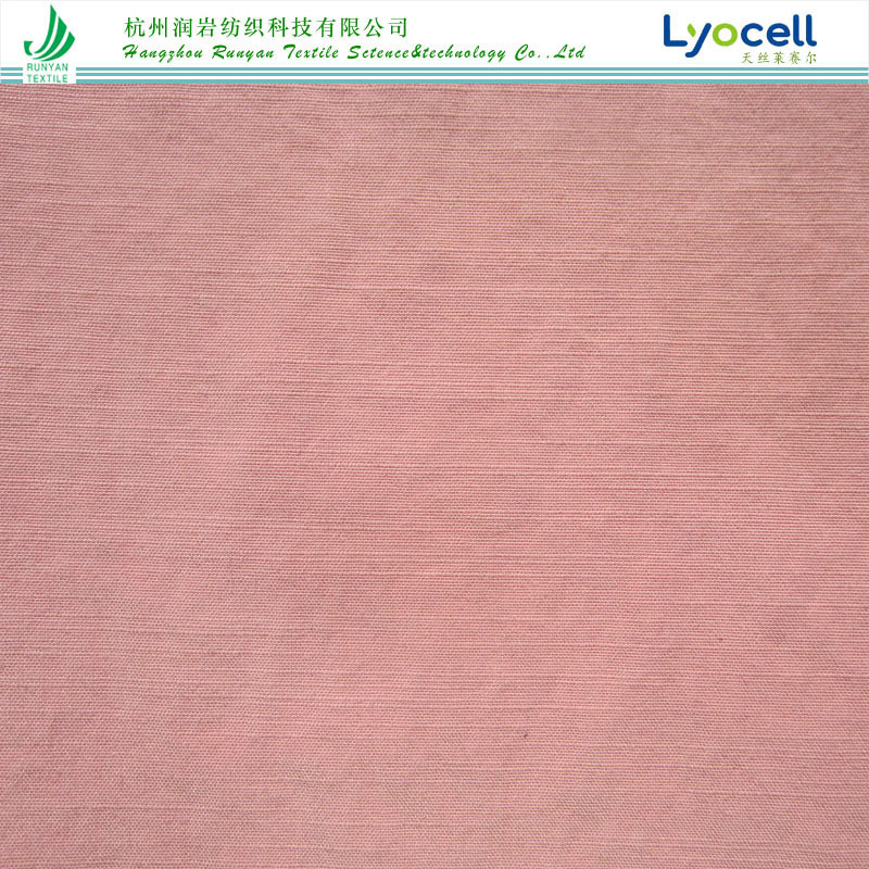 32*32天丝棉竹节面料140gsm天丝棉平纹竹节布 莱赛尔棉竹节平纹