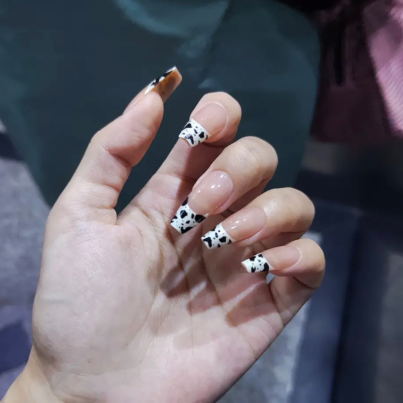 Yi danza de uñas de desgaste largo pegatinas diamante parche de uñas terminado uñas falsas en línea celebridad mismo estilo parche desmontable