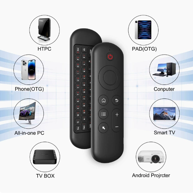 Беспроводная клавиатура, дистанционное управление, маленькая мышь, Bluetooth, 5 клавиш, датчик движения