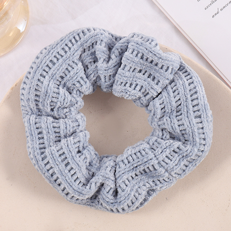 Fashion Solid Color Cloth Rib-knit Hair Tie 1 Piece display picture 2