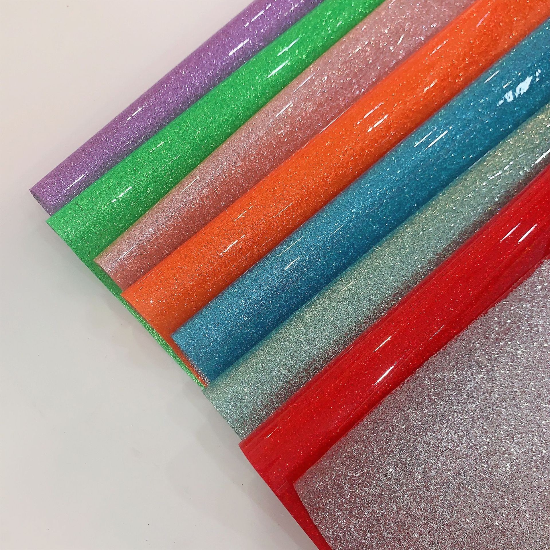 巴黎钻石  PVC人造革 闪粉膜  银色闪粉批 装饰膜 高强度不掉粉