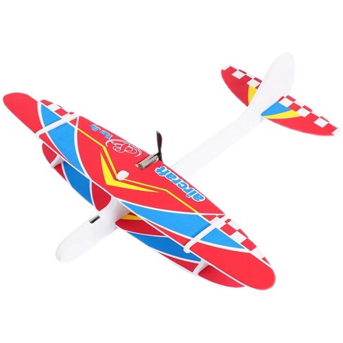 Hand-thrown glider aircraft assembled swing electric charging outdoor model aircraft aircraft children's foam aircraft toy