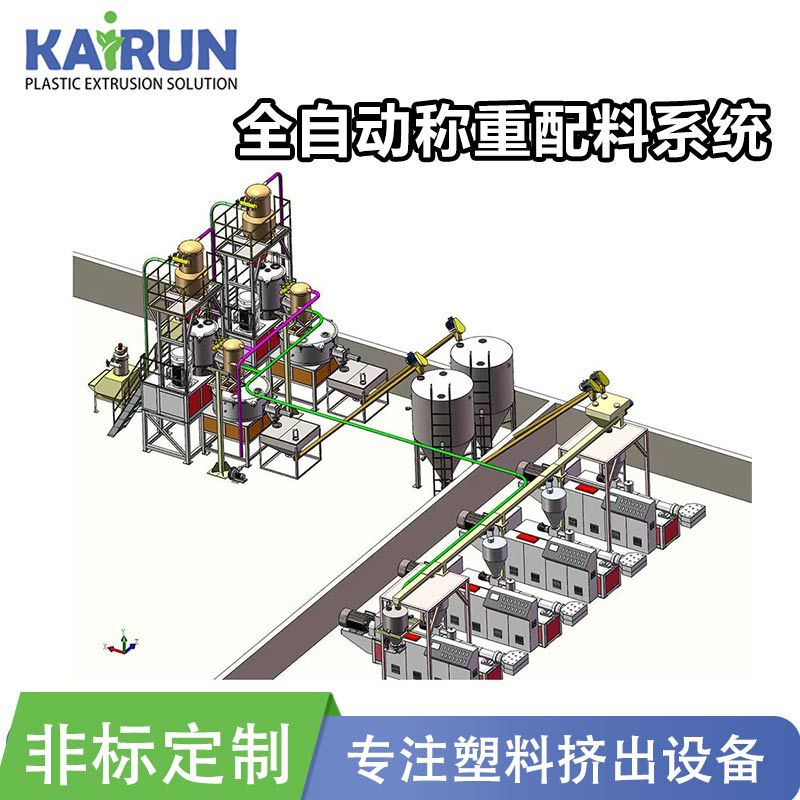厂家供应全自动供料配混系统真空除尘自动配料搅拌混合机吸料机