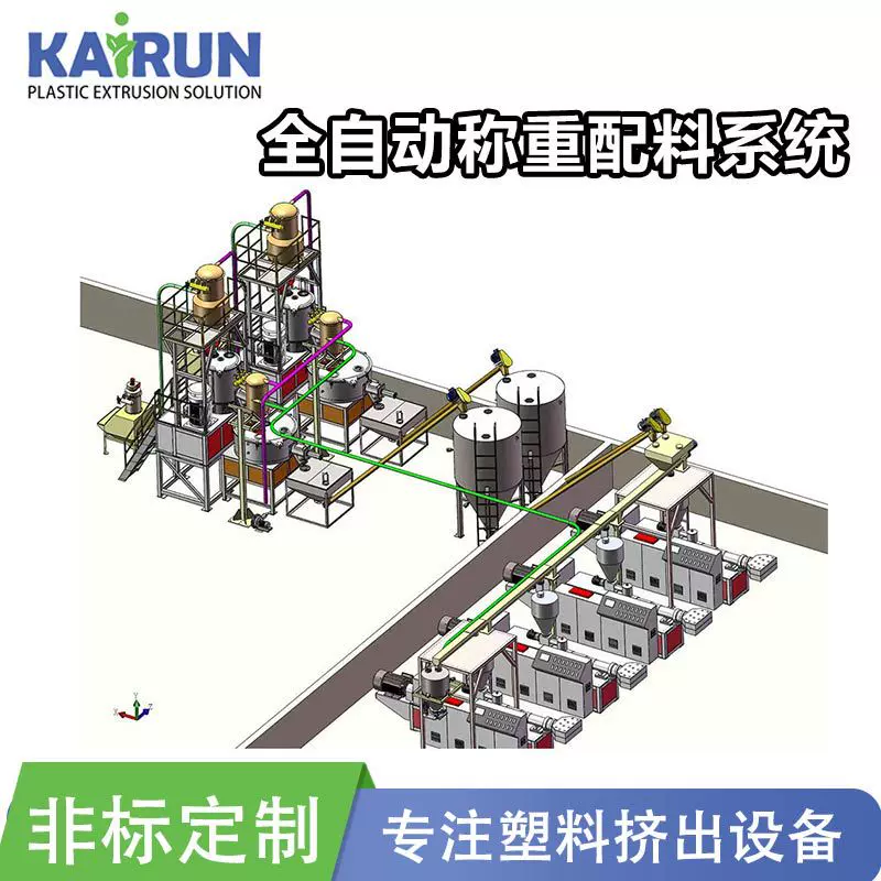 厂家供应全自动供料配混系统真空除尘自动配料搅拌混合机吸料机