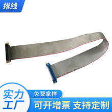 上海线束加工生产UL2651红边灰排线 双头软夹排线端子连接线束