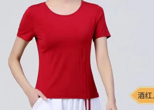 Square dance clothing short-sleeved tops Latin clothing modal
