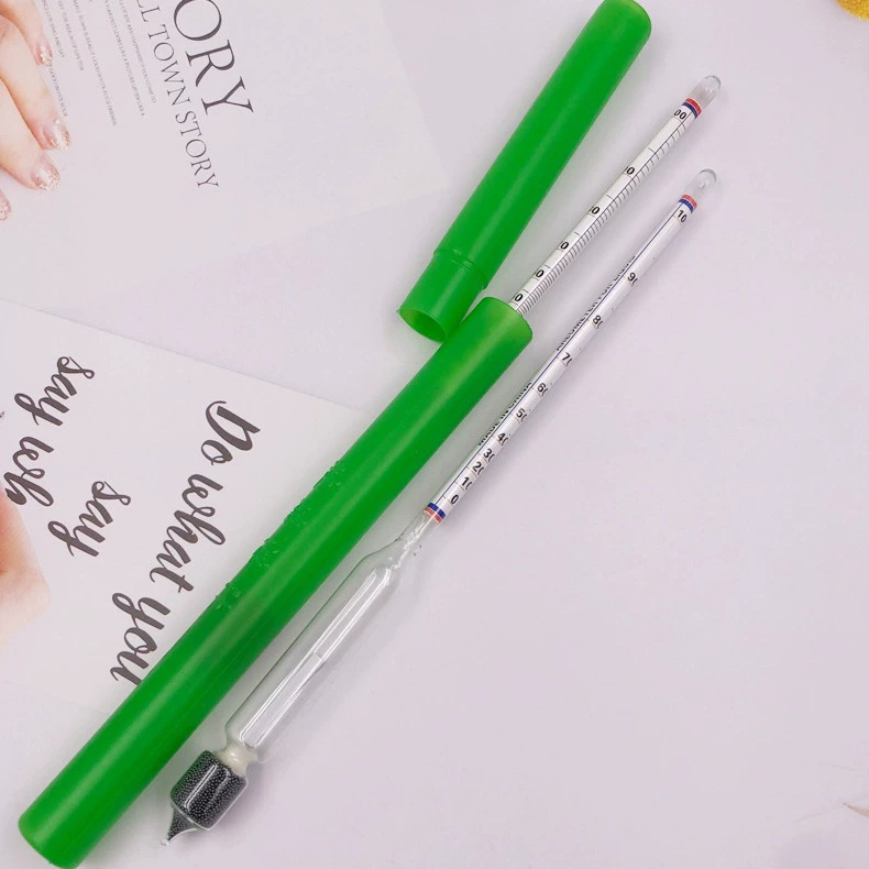 Производитель спиртометра 0-70 градусов для виноделия, одиночный спиртометр 0-100 для измерения концентрации алкоголя