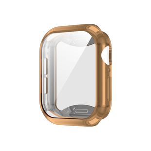 Suitable for Apple Watch iWatch 56789 S10 Tpu All-Inclusive Electroplating Shell Transparent Protective Cover Soft Shell