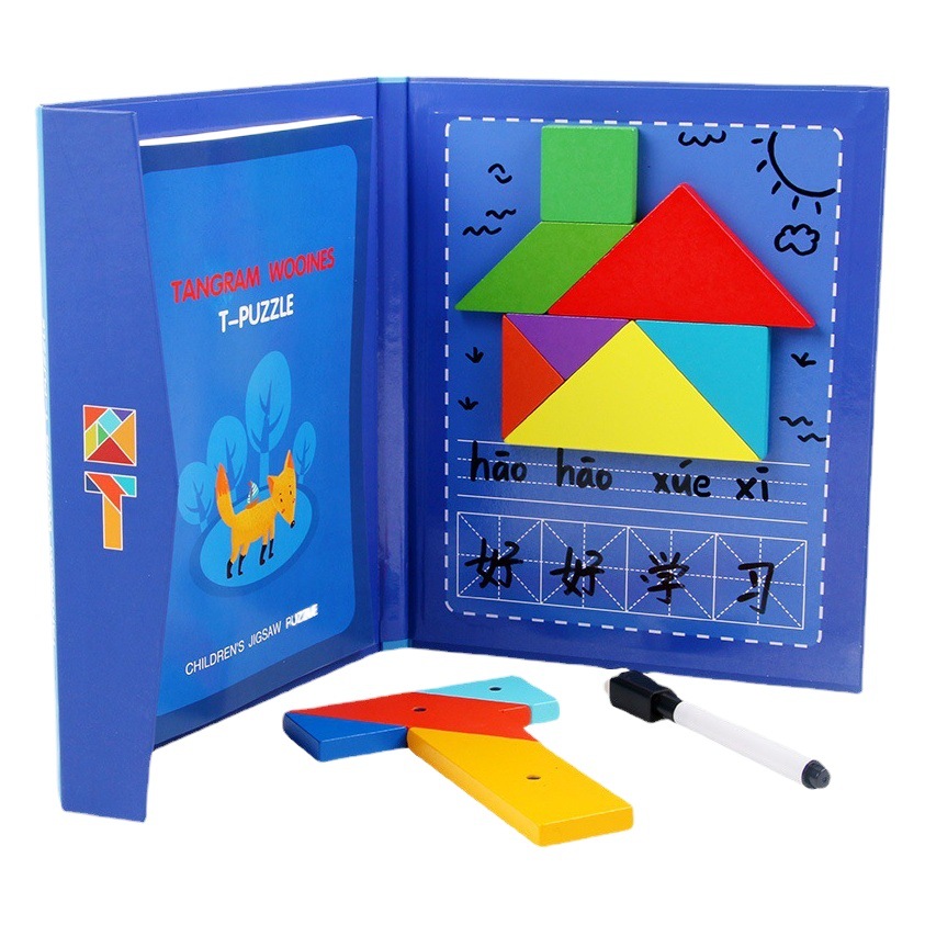Rompecabezas magnético ayudas didácticas para los estudiantes de la escuela primaria Segundo Grado inteligencia rompecabezas magnético Primer Grado niños juguetes educativos
