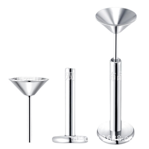 G23 Titanium Alloy Pin Funnel Head Plug Lip Nail Head Accessories Body Piercing Jewelry