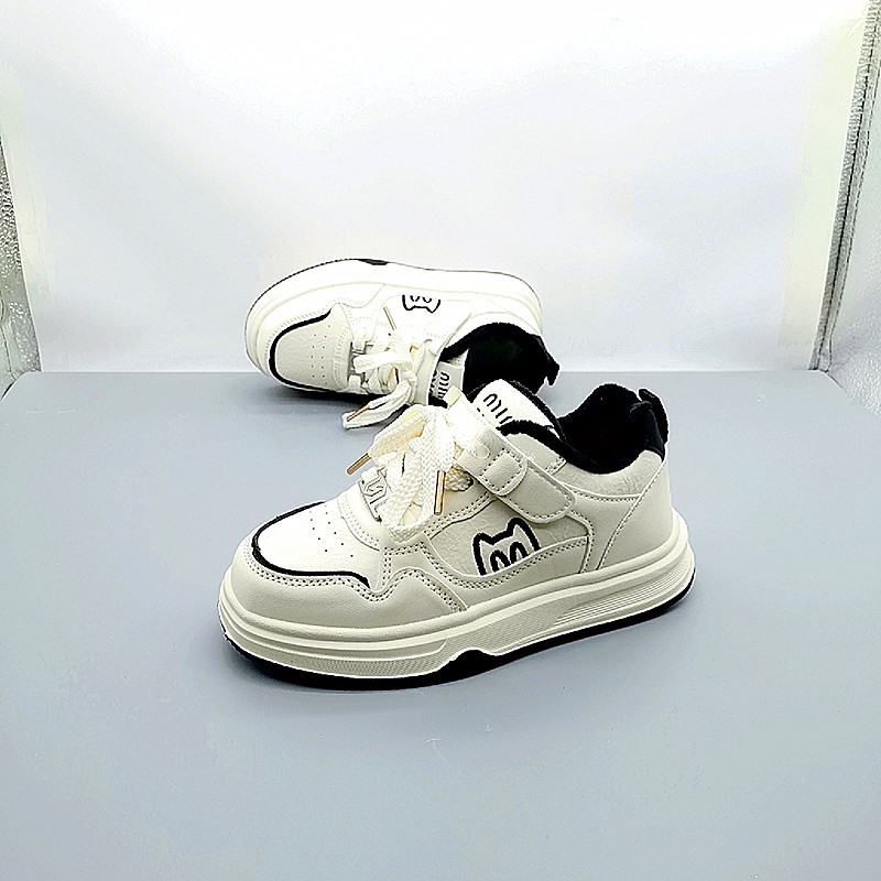 32-37 Tales de invierno de cuero de algodón zapatos deportivos de cuero para niños zapatos de skate para niños de primaria y media edad zapatos de carrera para niños