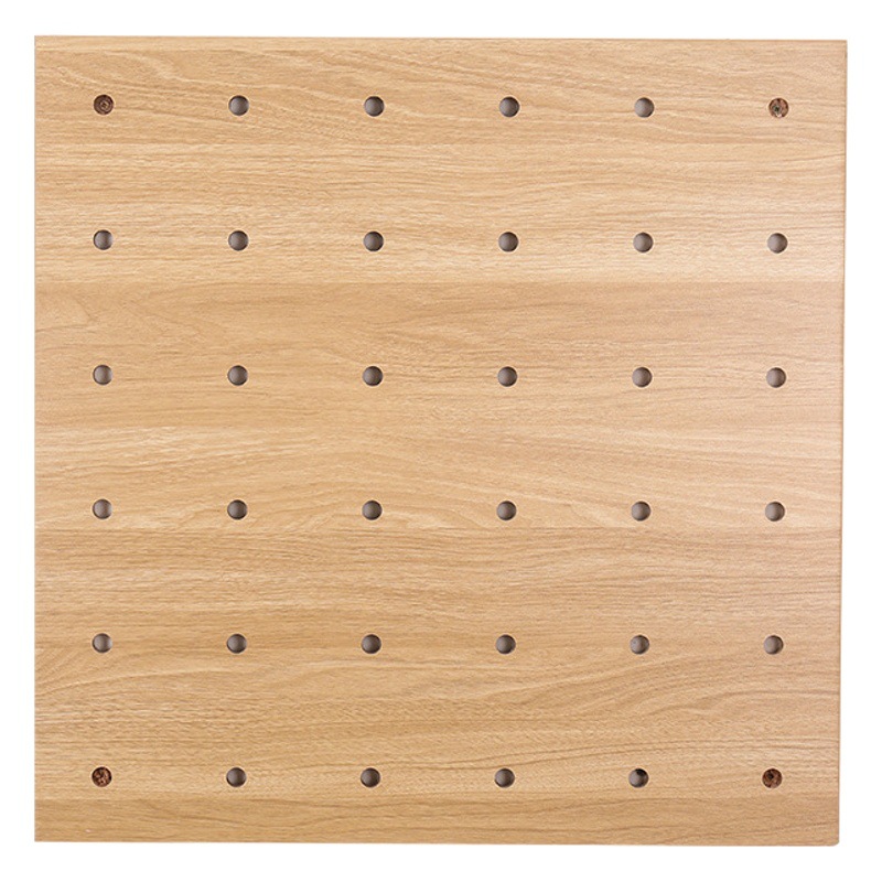Solid wood hole board wall hanging storage rack hook partition creative wall storage hanging board wooden hole board storage rack