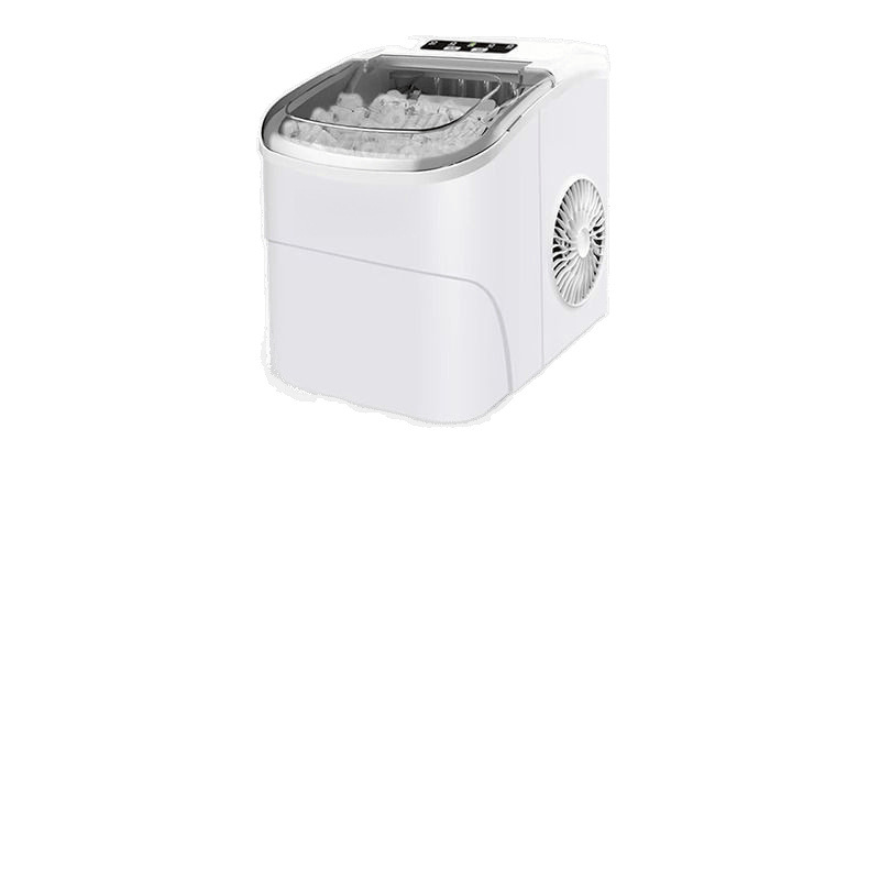 Máquina de hielo pequeña tienda de té con leche 5kg dormitorio en casa mini dormitorio redondo máquina de fabricación de cubitos de hielo una pieza fábrica al por mayor
