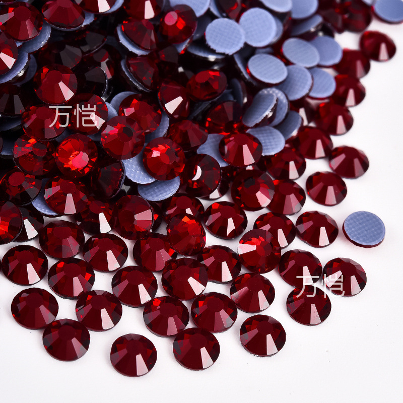 爆発的な輝きの平底イミテーションオパールラインストーン、衣類用アクセサリー、電気メッキガラスラインストーン、大型装飾品、DIYジュエリーアクセサリー材料