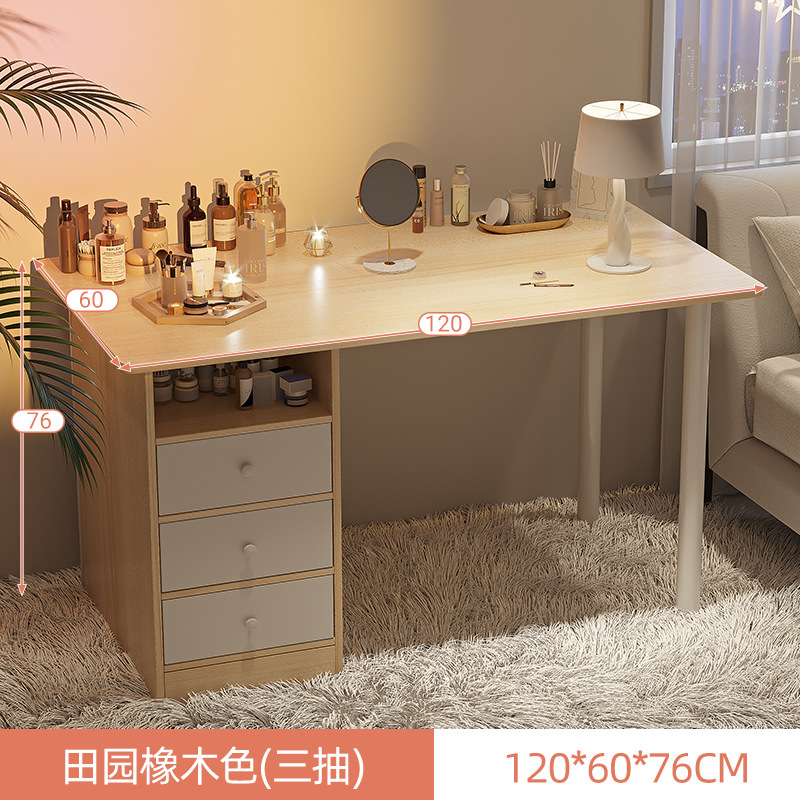 Comedor de tocador, escritorio de almacenamiento, dormitorio moderno y minimalista, casa de alquiler pequeña, mesas de maquillaje de estilo en línea