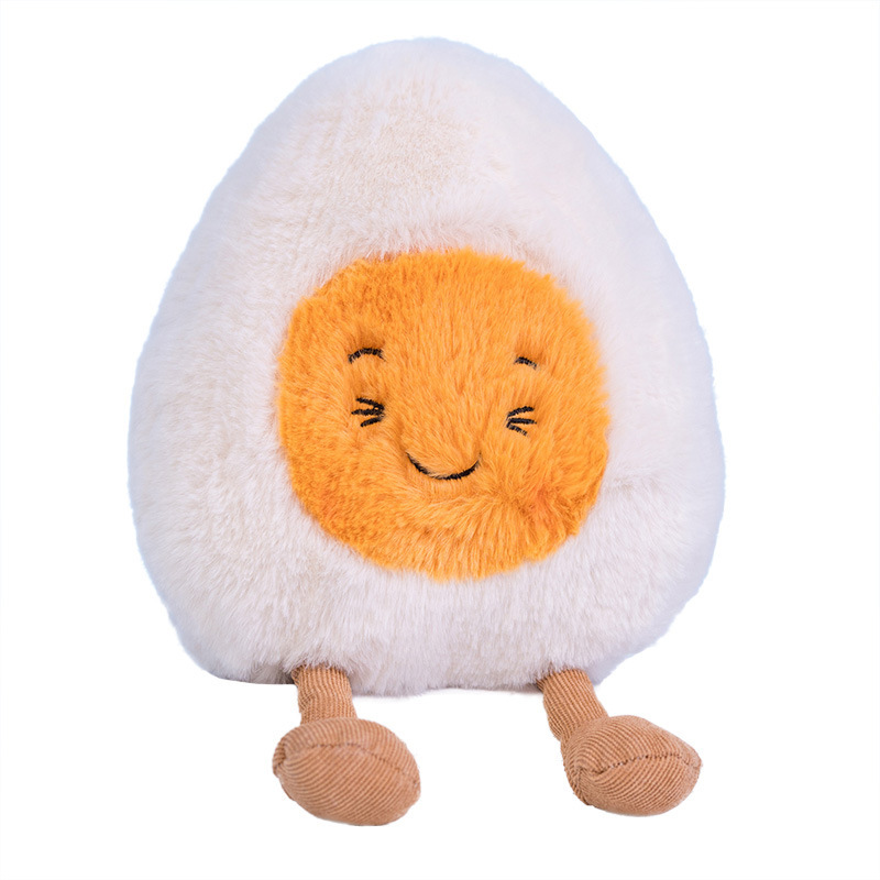Huevo hervido muñeca juguete de peluche muñeca de huevo simulación muñeca pequeña muñeca de tela muñeca de bolsillo muñeca de espectáculo muñeca image 5