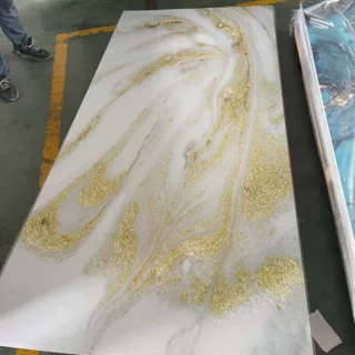 UV大板仿大理石防水板工程酒店电视背景护墙板厂家批发