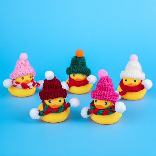 Baby Bath Toys Little Yellow Duck Squeaky for Boys and Girls Infant Bath Tub Swimming Play Water Turtle Sound Duck