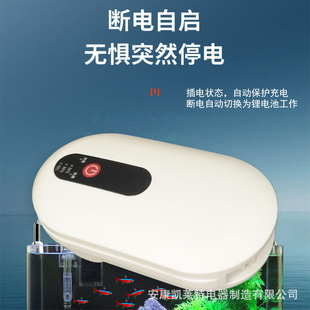 Oxygen pump rechargeable outdoor portable aerator fish tank aquarium oxygen pump atmospheric double hole oxygen pump