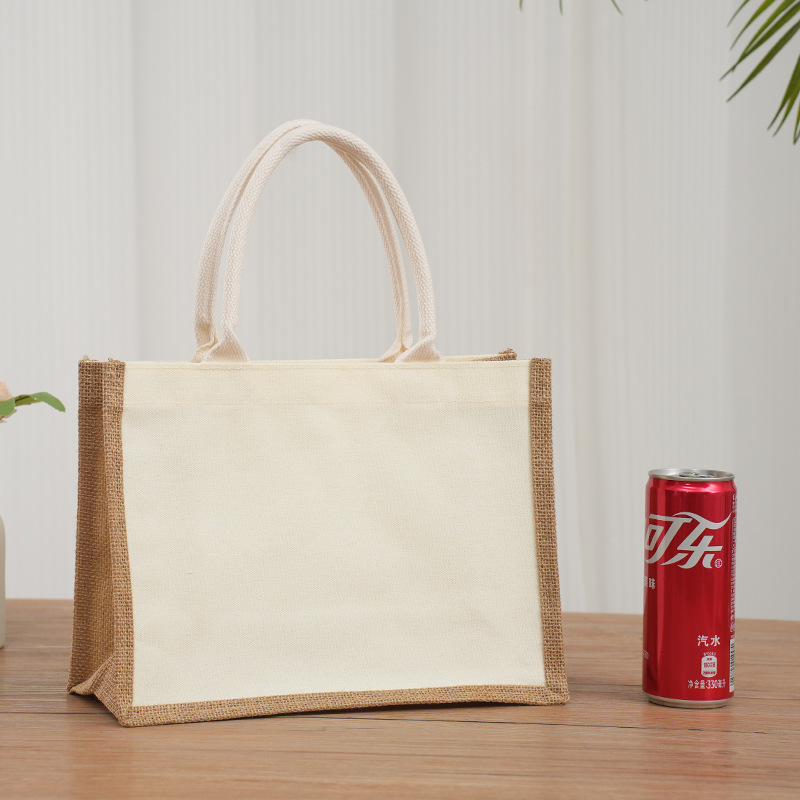 黄麻手提げスポット高品質キャンバスバッグオーダーメードファッション女性ショッピングバッグ外国貿易クロスボーダー防水ビーチバッグ|undefined