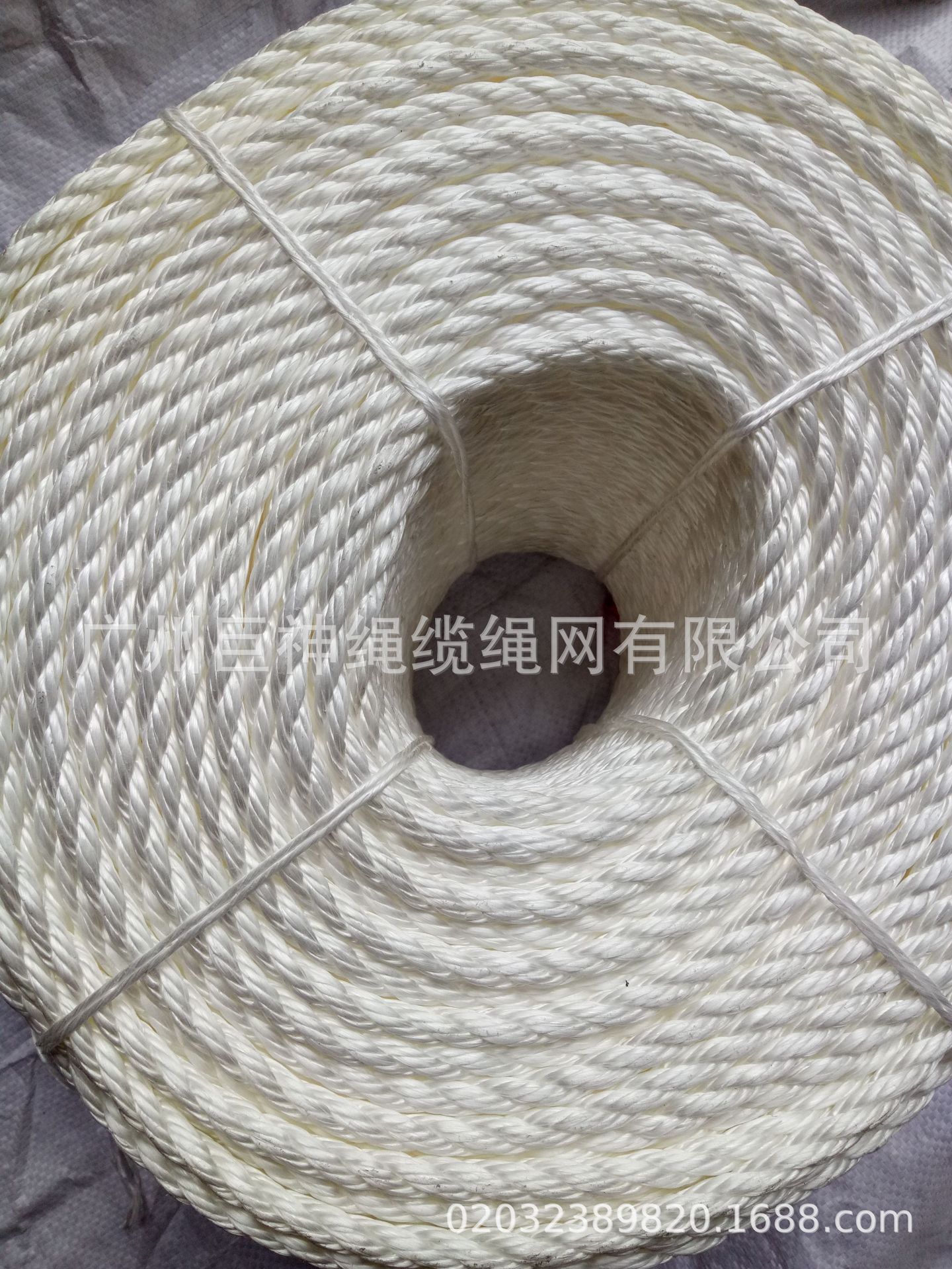 抛缆绳撇缆绳PP丙纶三股绳IMPA211271、210201抛绳10、9、8mm现货