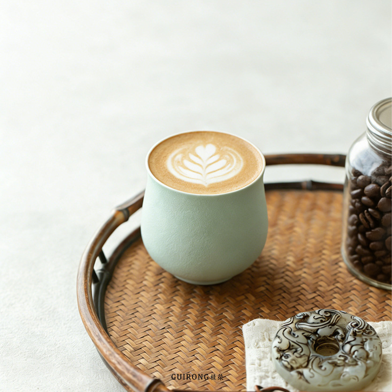 Dun Dun Cup Piccolo Latte Fresco Tazza da Caffè in Ceramica Americana Macaron Master Cup Tè del Pomeriggio Tazza da Tè_voghion.com