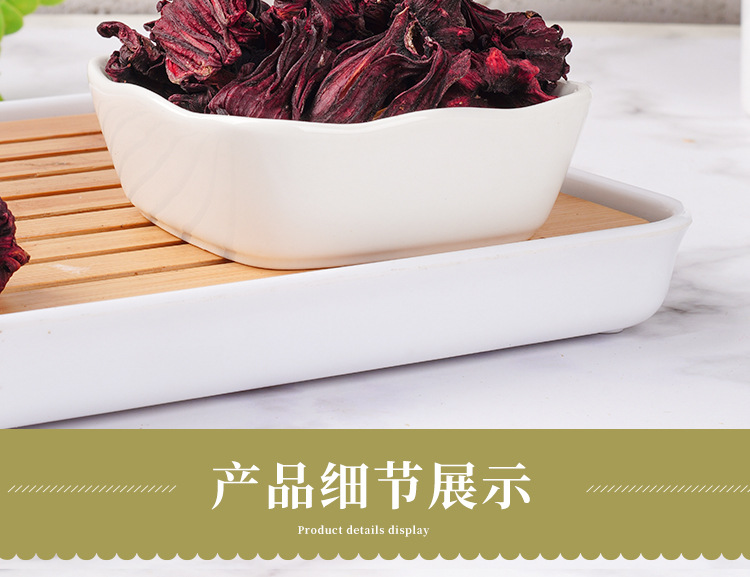 Roselle Hibiscus Tea (Hibiscus sabdariffa) — Whole Dried Calyces, 40g Jar key features
