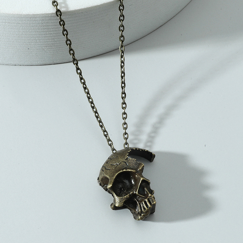 Halloween Festival Retro Geometric Alloy Titanium Steel Halloween Men'S Necklace