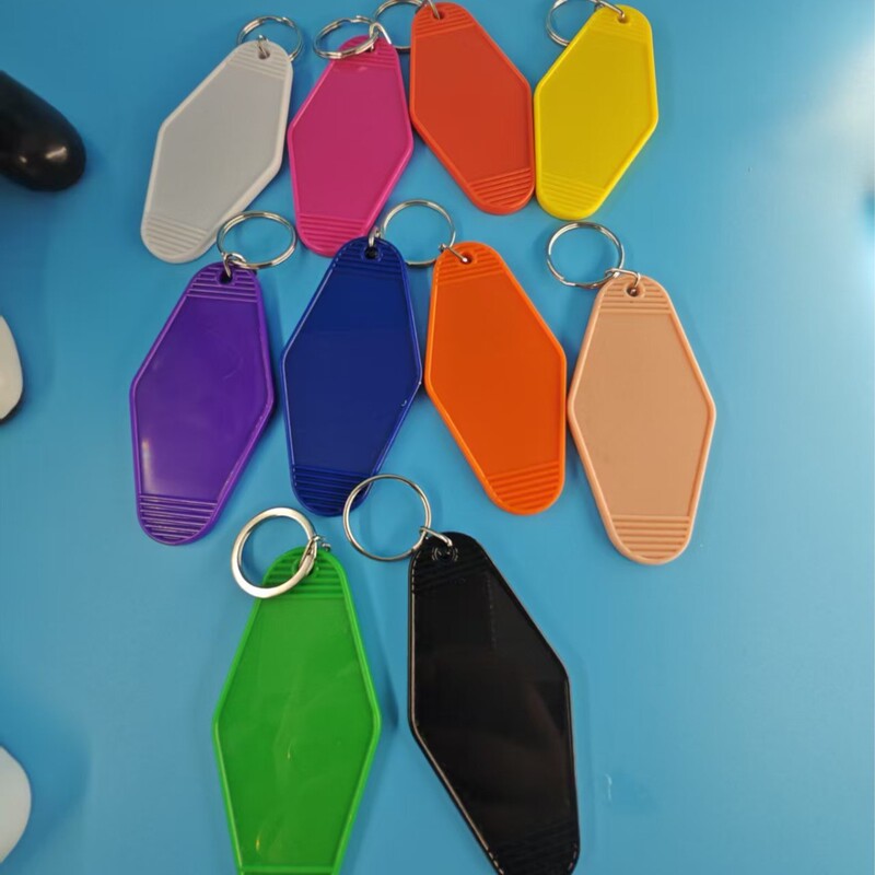 ルームカードキーホルダー荷物タグ菱形プラスチックvuパッドプリントシルクスクリーンホテル車のナンバープレートホテルのキータグ|undefined
