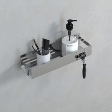 定制壁挂式独特矩形不锈钢淋浴房浴室厨房货架货架壁挂式储物架