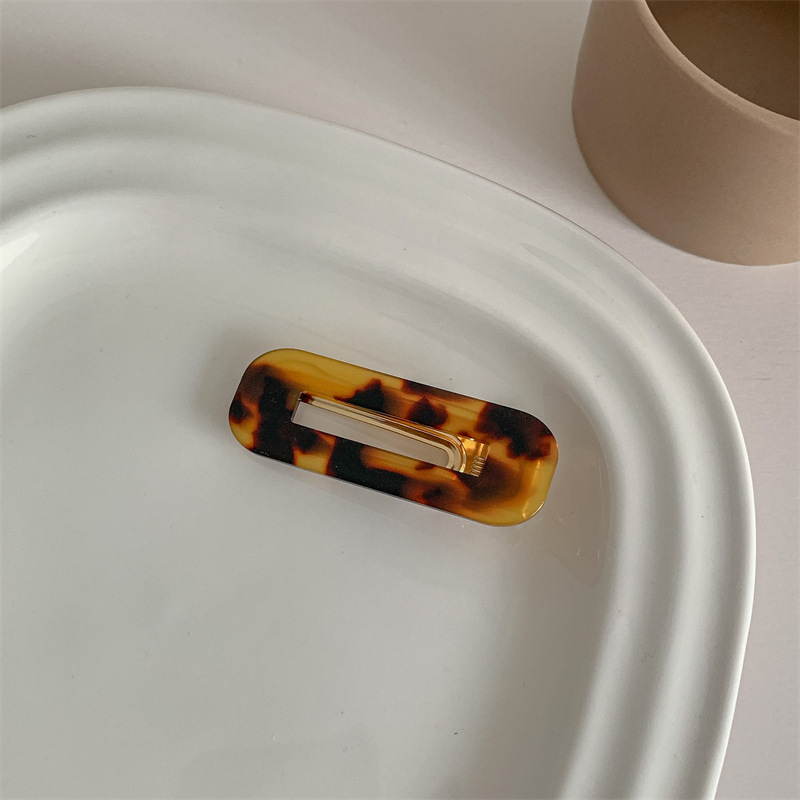 深豹纹方形款