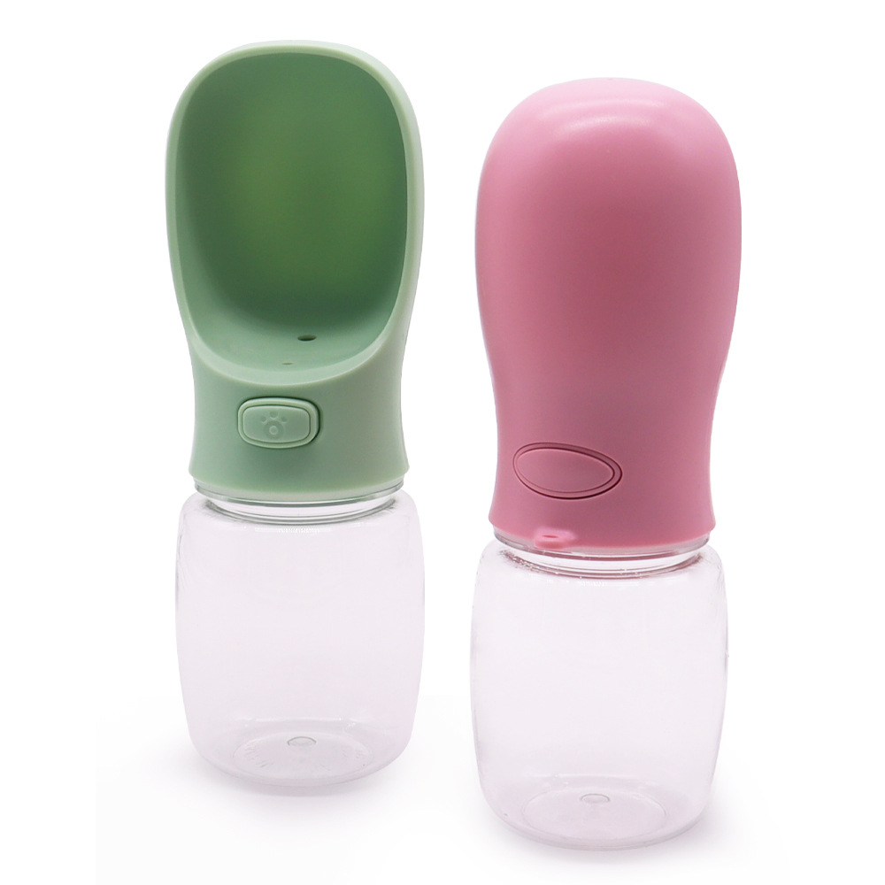 Taza de agua para perros, taza de paseo para mascotas al aire libre, agua para perros, boca no mojada, botella de agua para perros, taza de agua para perros de viaje portátil