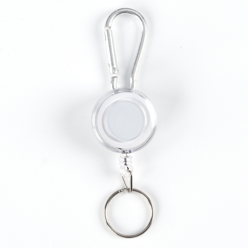 Fábrica de aleación de zinc fácil-Tire hebilla pistola gris hebilla telescópica fuerte tirador de alambre fácil-tirar del alpinismo alambre de acero herradura llavero