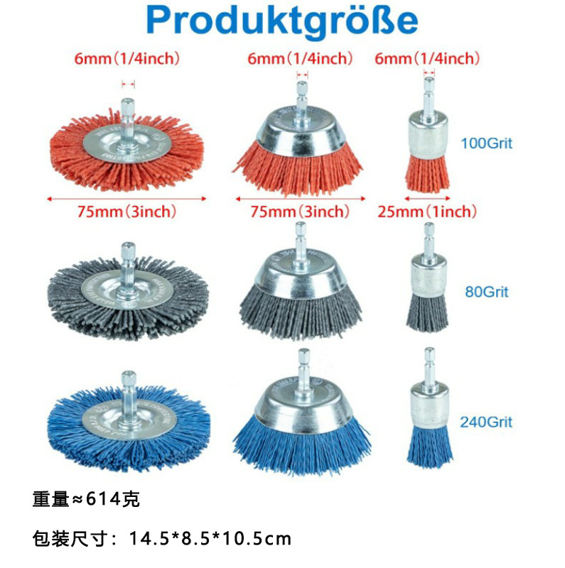 Nueve caballos moler seda molienda cabeza redonda con mango de nylon seda flor cabeza palo de rosa muebles desbarbado traje DuPont seda