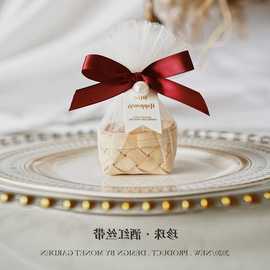 新款结婚喜糖盒领证糖盒喜糖袋子风包装盒小众婚礼喜盒子木质其他