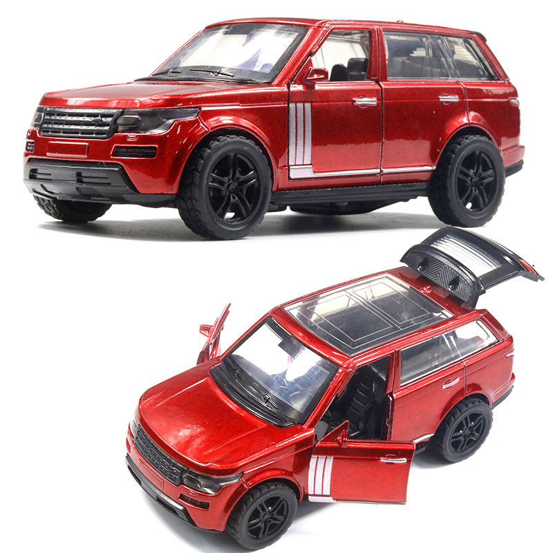 (Modelo de coche de aleación) 1/36, SUV todoterreno, juguete metálico para niños con puertas que se abren, coche pequeño, adorno para máquina de garras