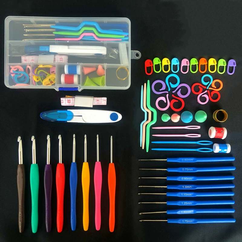 Amazon вязаный крючком костюм Новый 16 волшебный вязаный крючком костюм Цвет Мягкая ручка Аксессуары для вязания крючком