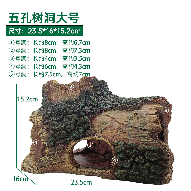 Las mascotas trepadoras evitan la casa, la decoración de la pecera, el escenario, la resina, la decoración del acuario, el barril de madera, los restos de madera, el cubo de refugio