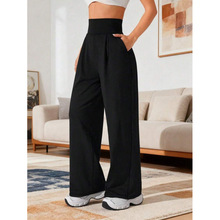 U 65481 High waist drape yoga pants ���������٤ֱͲ��