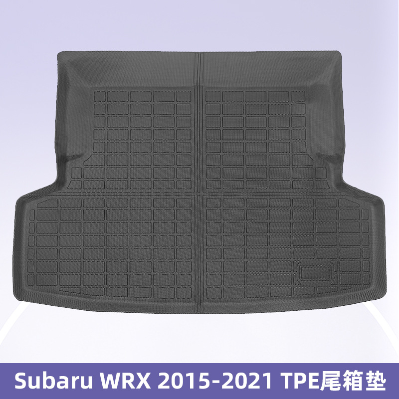 Para Subaru WRX 2015 - 2021 3D todo el tiempo TPE almohadilla para los pies almohadilla del maletero